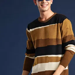 Mast & Harbour Striped Acrylic Pullover-picture-16