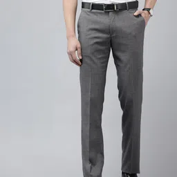 Arrow Men Hudson Checked Tailored Fi Formal Trousers-image-38