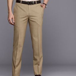 Raymond Men Checked Slim Fit Formal Trousers-image-74