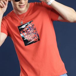 Mast & Harbour Men Graphic Printed Regular Fit T-shirt-image-34