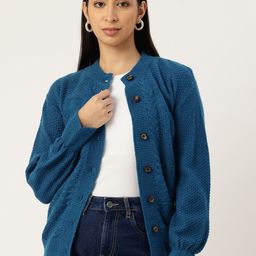 Monte Carlo Women Cable Knit Woollen Cardigan-picture-13