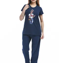 E-MAX Women Multi Cotton Blend Night suits-picture-27