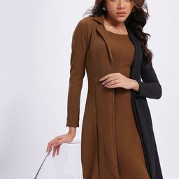 SZN Bodycon Dress With Shrug-image-82