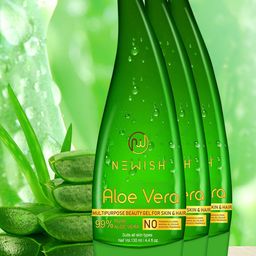 NEWISH Pack of 3 Pure Aloe Vera Gel 390 ml-5