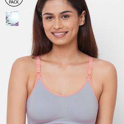 Inner Sense Pack Of 2 Solid Antimicrobial Non-Wired Non Padded Sustainable Nursing Bra-picture-15