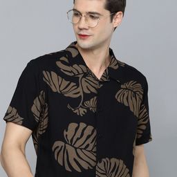 HERE&NOW Slim Fit Floral Opaque Printed Casual Shirt-picture-44