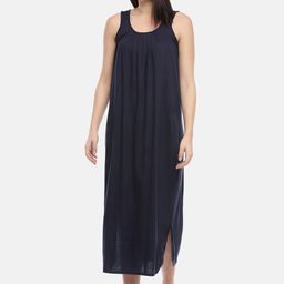GOLDSTROMS Navy Blue Solid Nightdress-image-79