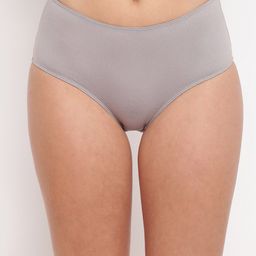 BASIICS by La Intimo Women Grey Solid Hipster Briefs BCPFB110-image-26