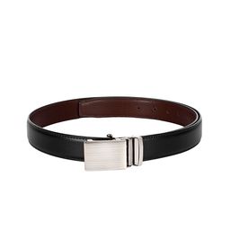 amicraft Men Black & Brown Textured Reversible Belt-image-62