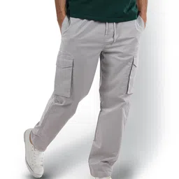 Celio Men Slim Fit Cargos Trousers-image-30