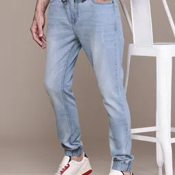 WROGN Men Light Fade Jogger Fit Stretchable  Jeans-picture-39