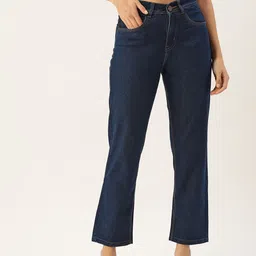 PARIS HAMILTON Women Relaxed Fit High-Rise Stretchable Jeans-picture-22