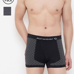 C9 AIRWEAR Men Pack of 2 Assorted Seamless Briefs & Trunks P503CHRCL_P603BLK-8