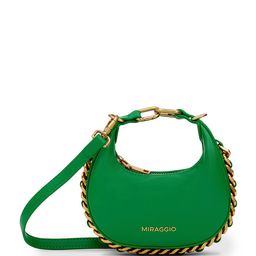 MIRAGGIO Eve Green Sling Bag With Detachable Strap-37