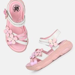 YK Girls Embellished Open Toe Flats-picture-56