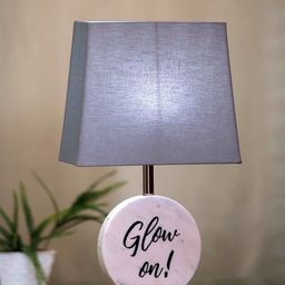 POSH-N-PLUSH Grey Glow On Marble  Bedside Standard Table Lamp-image-83