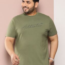 Sztori Men Plus Size Typography Printed Bio Finish T-shirt-3