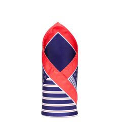 Alvaro Castagnino Blue Printed Pocket Square-image-84