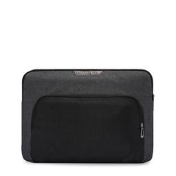 CARRIALL Unisex Black & Grey Colourblocked Laptop Sleeve-18