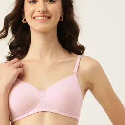 DressBerry Pink Lightly Padded T-Shirt Bra-image-26