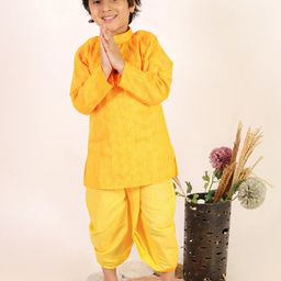 Superminis Boys Pure Cotton Kurta with Dhoti Pants-picture-42
