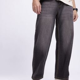 glitchez Men Wide Leg Light Fade Jeans-image-62