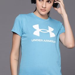 UNDER ARMOUR Brand Logo Printed Loose Training Sportstyle T-shirt-image-85