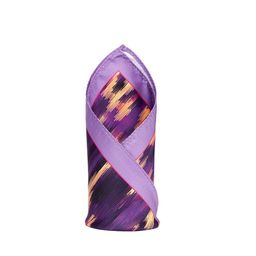 Alvaro Castagnino Purple Printed Pocket Square-36