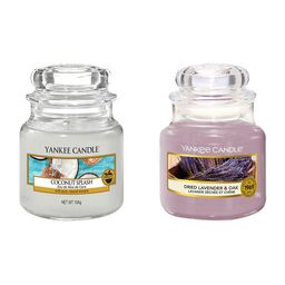 YANKEE CANDLE Set Of 2 Lavender & White Classic Scented Candle Jars-30