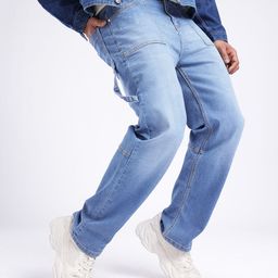 glitchez Men Panelled Relaxed Fit Heavy Fade Jeans-picture-37