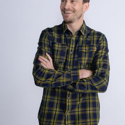 Petrol Opaque Checked Casual Shirt-image-93