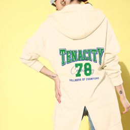 The Roadster Lifestyle Co. Printed Longline Hooded Sweatshirt-picture-18