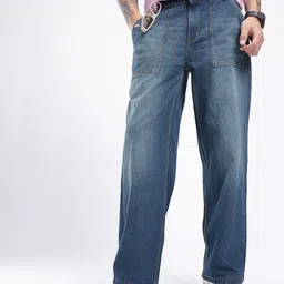glitchez Men Urban Cool Wide Leg Light Fade Jeans-picture-12