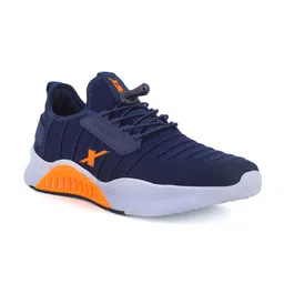 Sparx Men Navy Blue Mesh Long Distance Running Non-Marking Shoes-23