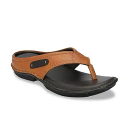 SHENCES Men Tan Solid Sandals-image-83