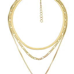 JOKER & WITCH Women Gold-Toned Multi Layered Necklace-28