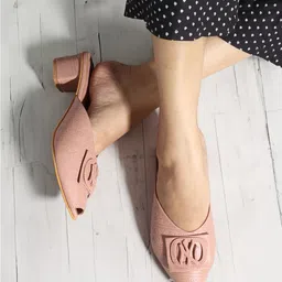Denill Peep Toe Block Heels-37
