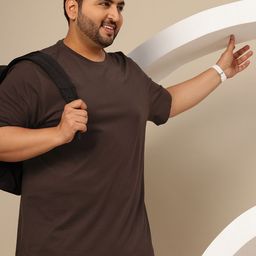 Sztori Plus Size Drop-Shoulder Sleeves Pure Cotton T-shirt-image-18