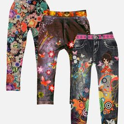 TINY HUG Girls Pack of 3 Assorted Tights-image-54