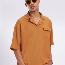 glitchez Textured Luxe Relaxed Shirt-image-12