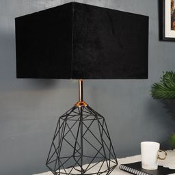 Grated Ginger Black Solid Matrix Bedside Lamp-43
