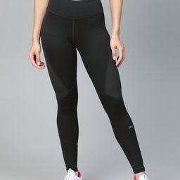 Reebok Women Black Solid Running OSR Tights-image-33
