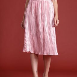 all about you Accordion Pleated A-Line Skirt-image-83