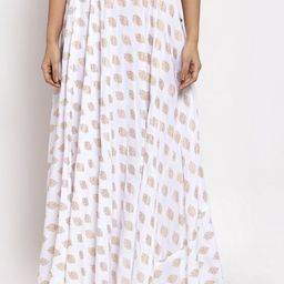 Clora Creation Women White Printed Skirt-image-26