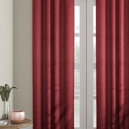 Soumya Maroon Set of Single Long Door Curtains-40