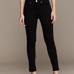 Label Ritu Kumar Women Black Stretchable Jeans-image-57