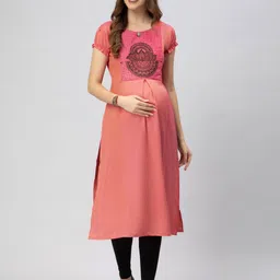 CEE-18 Ethnic Motifs Printed Maternity Kurta-picture-48