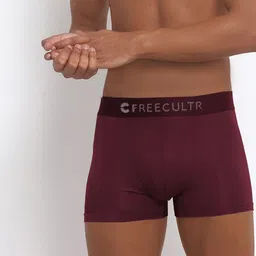 FREECULTR Men Pack of 3 Maroon Solid Anti-Bacterial Trunks FC-CX-T-PW-PW-PW-picture-10