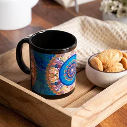 KOLOROBIA Black & Blue Egyptian Tranquility Printed Mug-image-51