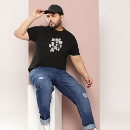 Sztori Men Plus Size Graphic Printed Bio Finish T-shirt-56